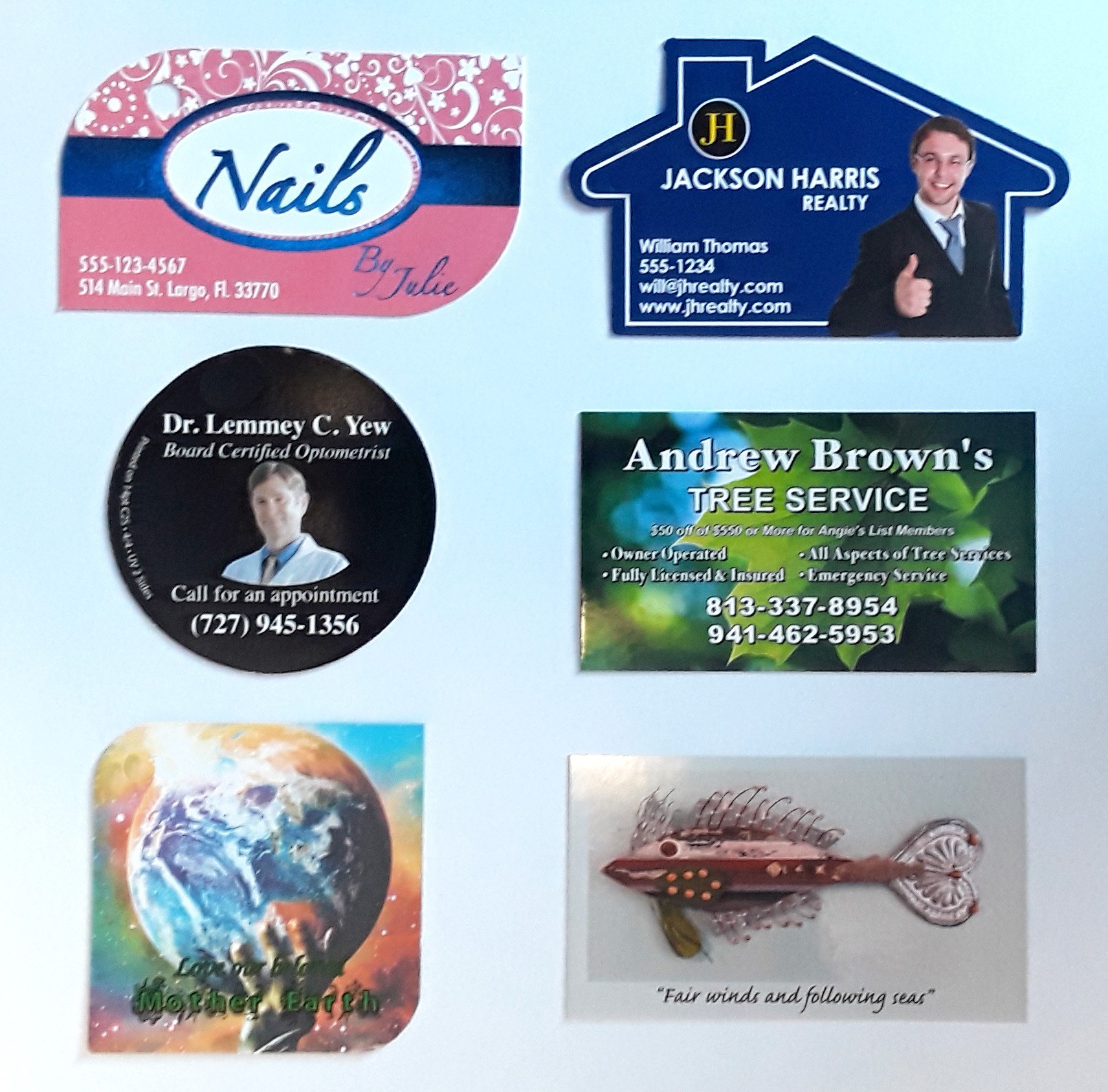 Business Card and Fridge Magnets