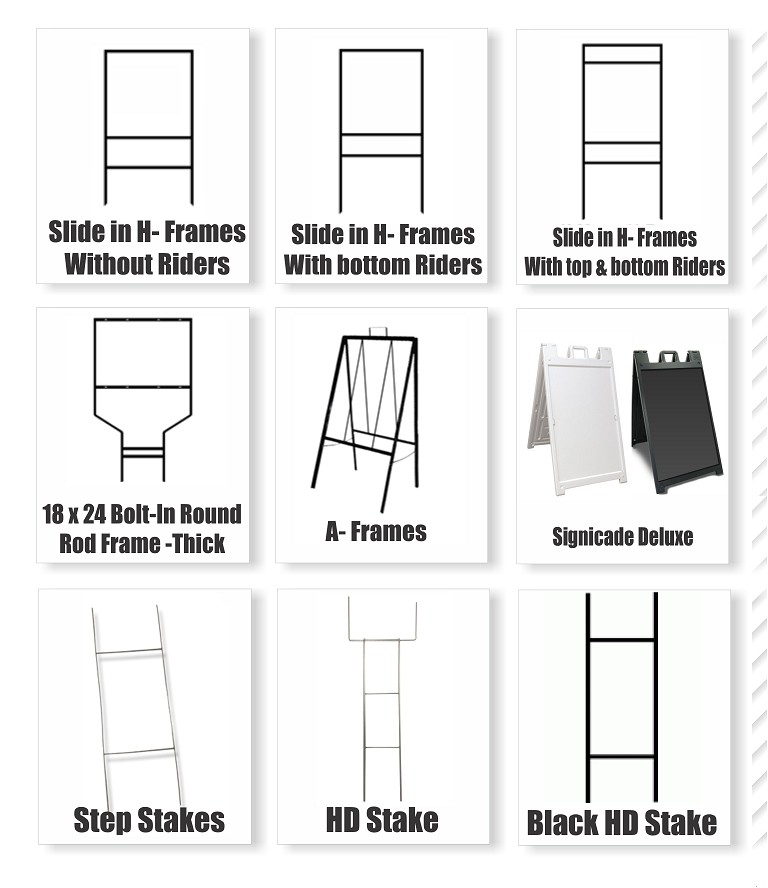 Real Estate Frames and Stakes