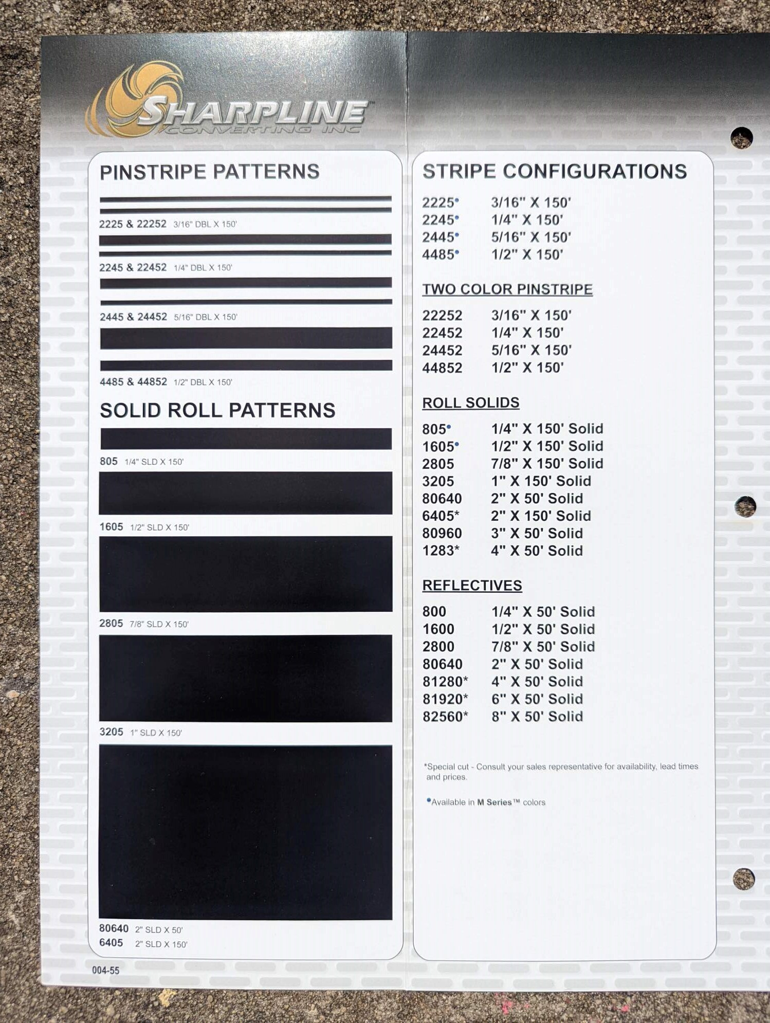 Strip Sizes