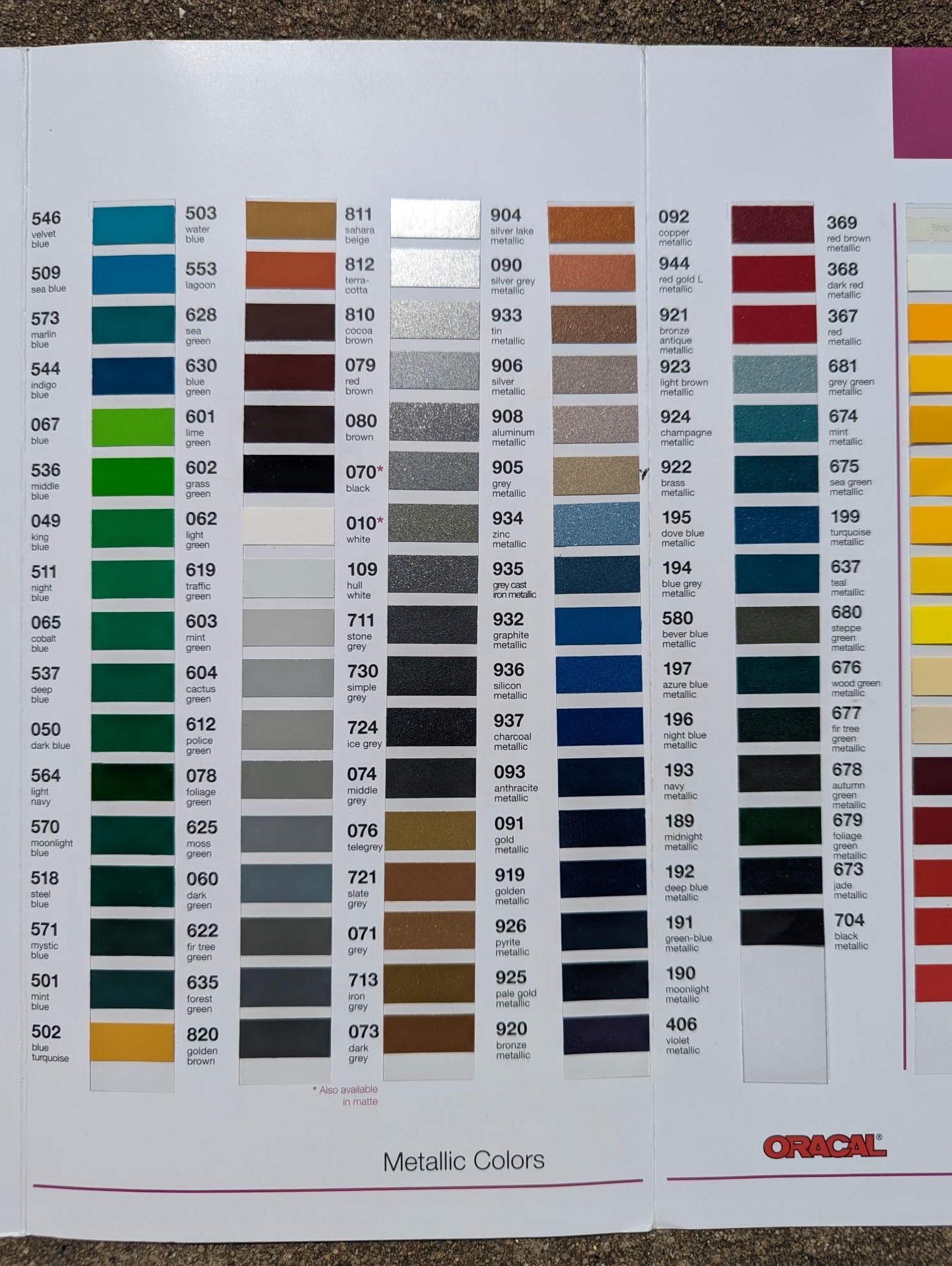 Metallic Colors