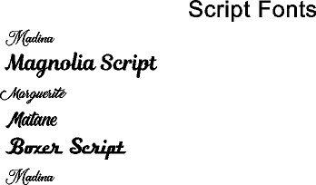 Script Fonts 3